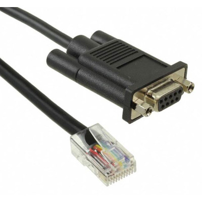 Digi 76000645 RJ45M/DB09F, 48”, connects EIA 232 DTE DB9M devices to Digi products that have 10-pin RJ-45 connectors